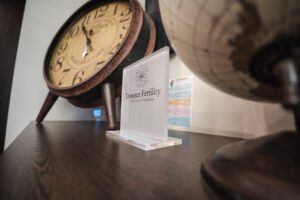 award showing the Most Trusted Family-Owned Fertility Clinic 2024 plaque